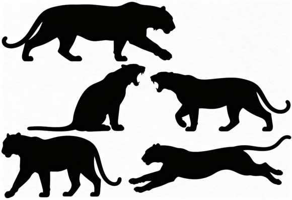 Big Cat Silhouettes Vector Pack Review