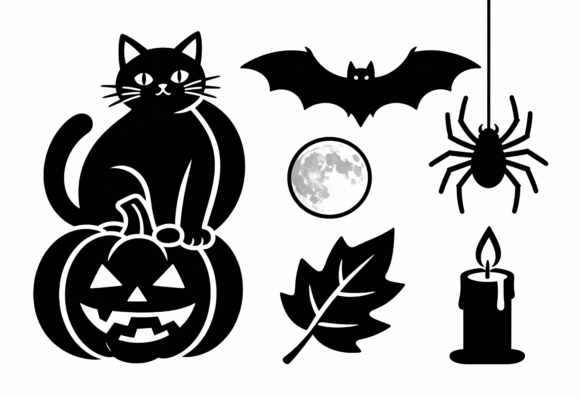 Black Cat Pumpkin Halloween Clipart Review