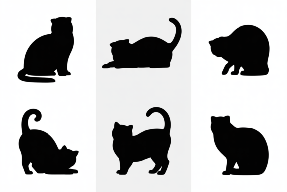 Black Cat Silhouettes Posing Set Review