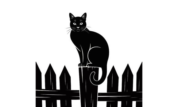 Black Cat Sitting on a Fence Embroidery Review