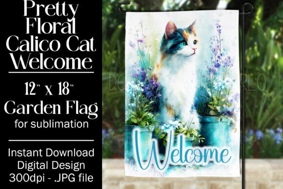 Cat Garden Flag Sublimation Design F2 Review