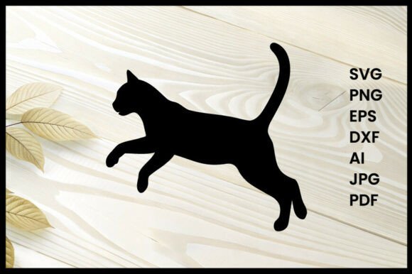 Cat Jumping Silhouette Vector Review