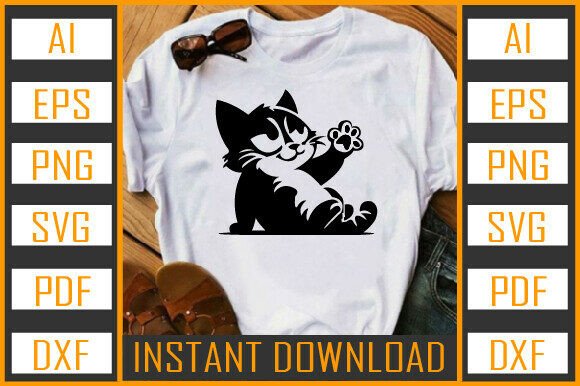 Cat Vector Silhouette 22 Review for Real Embroidery