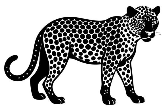Majestic Leopard Silhouette Design SVG Review