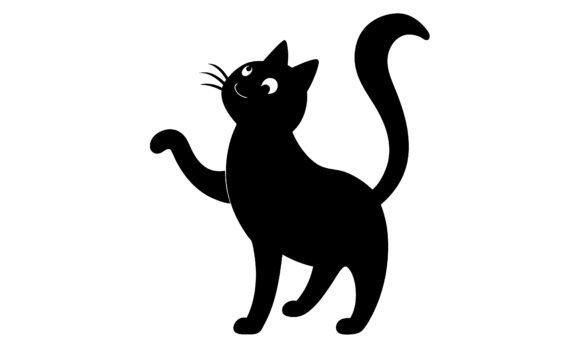 Playful Black Cat Vector Illustration Review