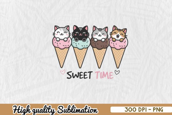 Sweet Time Summer Lovely Cat PNG Review