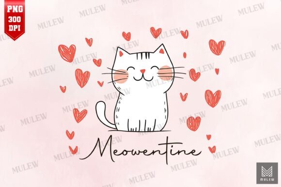 Valentine Cat Meowentine Sublimation PNG Review